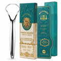 Stainless Steel Tongue Scraper for Adults with Case - Oral Hygiene Tool
