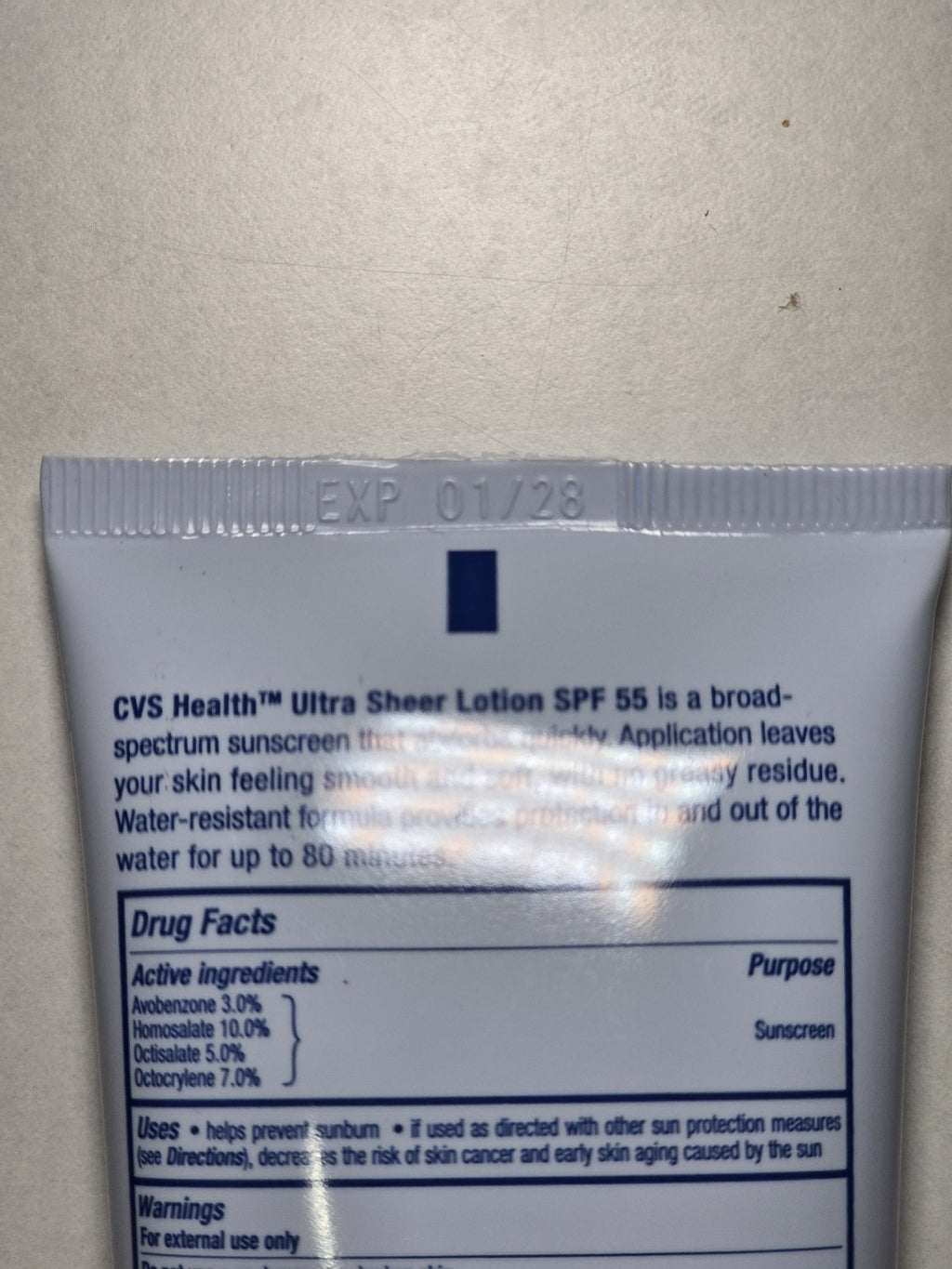 SPF 55 Broad Spectrum Sunscreen Lotion 3 oz - Water Resistant & Lightweight, 2 Pack