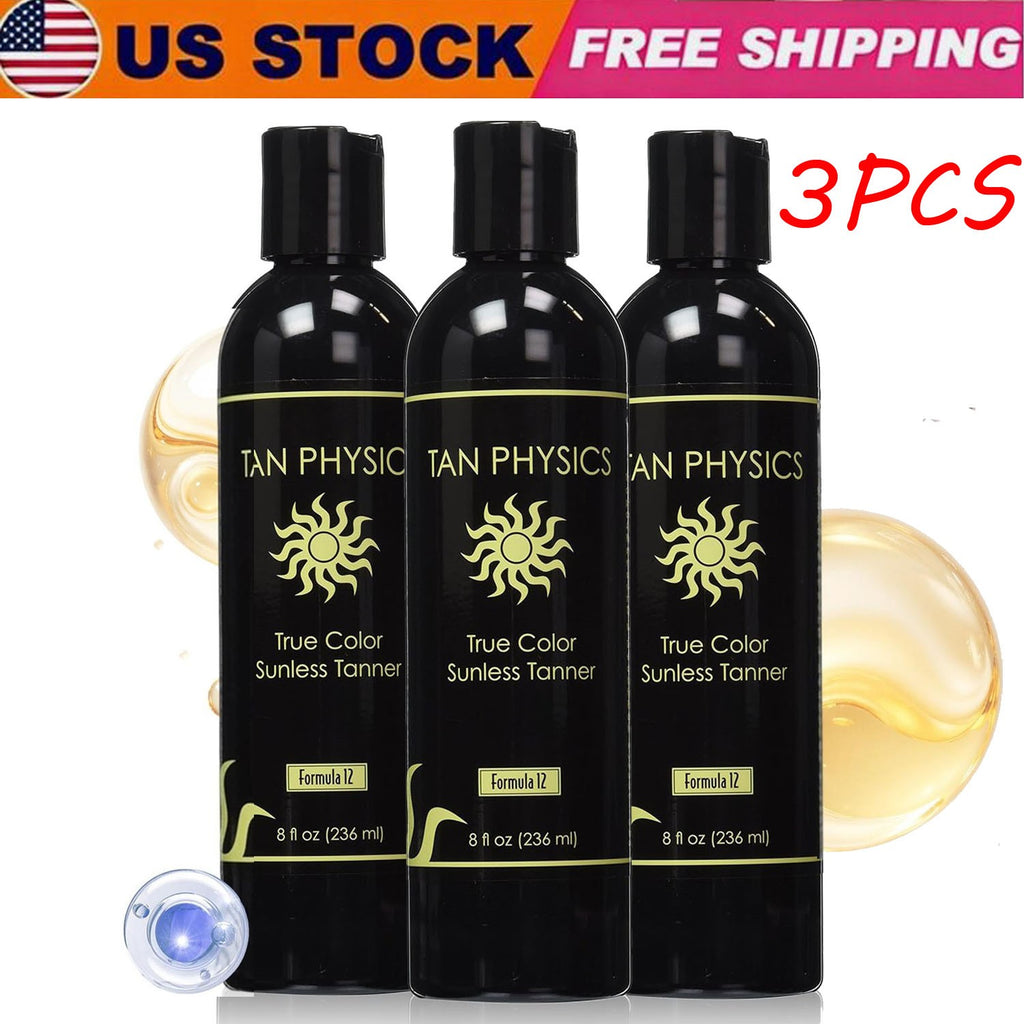 3-Pack Self Tanner Lotion - Sunless Tanning & Anti-Aging Hydrator, 8 fl oz