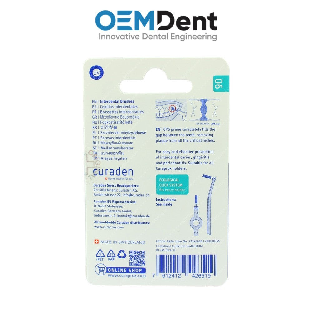 Interdental Brush Refills 8 Pack Multiple Sizes Dental Care