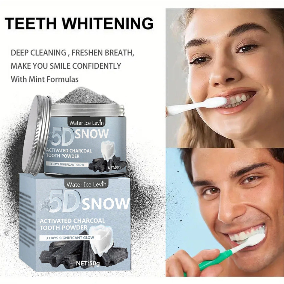 Bamboo Charcoal Tooth Powder - Deep Cleaning & Fresh Breath Oral Care