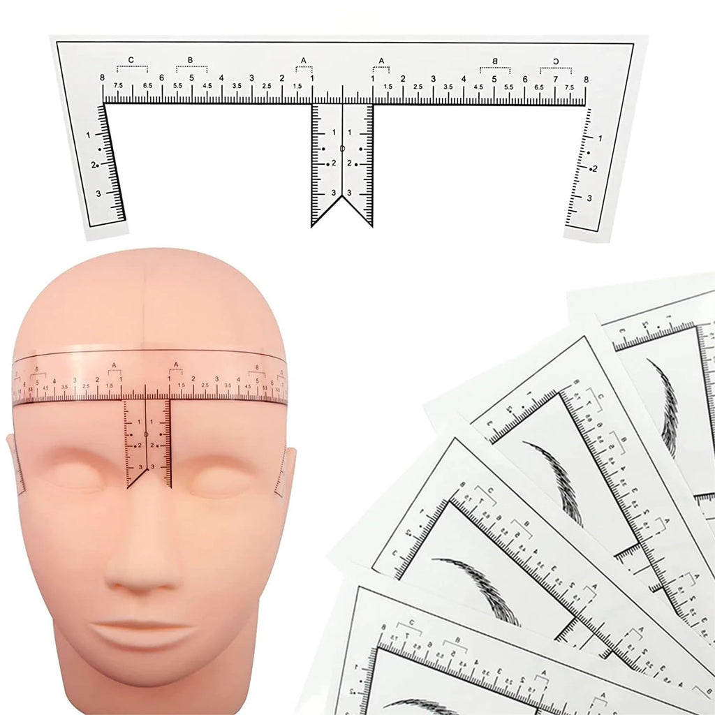 Microblading Eyebrow Mapping Kit with 30m White Mapping String & 20g White Brow Paste
