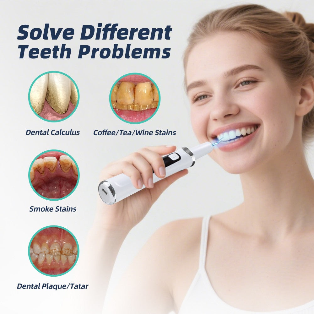 Rechargeable Ultrasonic Dental Scaler Kit for Deep Teeth Cleaning & Whitening