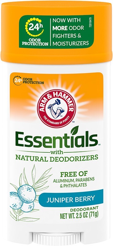 Arm & Hammer Essentials Juniper Berry Deodorant Pack of 6 - Natural 24H Odor Protection