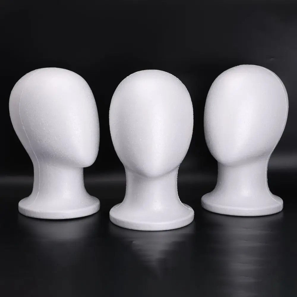 Male Foam Mannequin Head Display Stand for Hats Wigs Glasses
