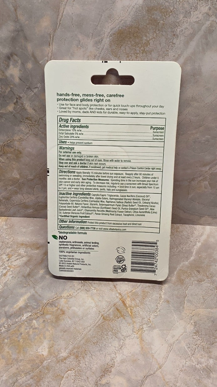 SPF 30 Broad Spectrum Sunscreen Stick Fragrance-Free Sunblock