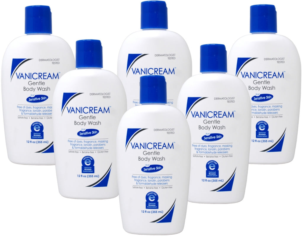 Gentle Fragrance-Free Body Wash for Sensitive Skin - 12 fl oz, 6 Pack