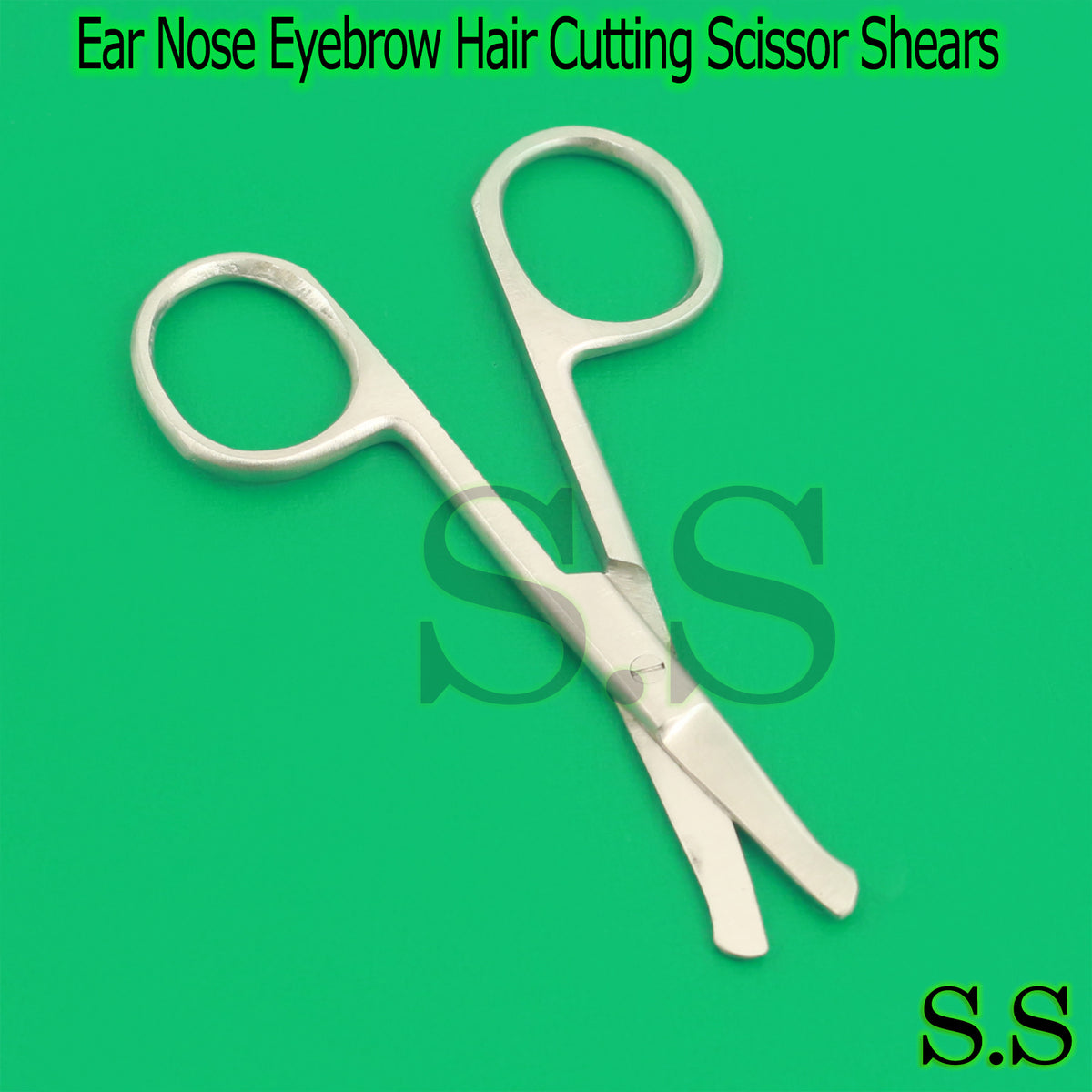 Stainless Steel Ear Nose & Eyebrow Hair Cutting Scissor Shears - Beauty Tool