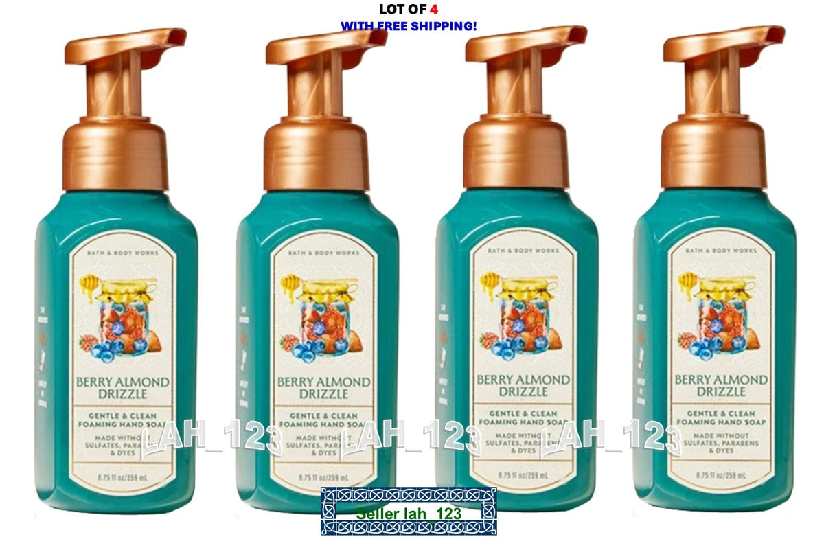 Foaming Hand Soap Set - Berry Almond Drizzle - 4 Pack, Gentle & Nourishing