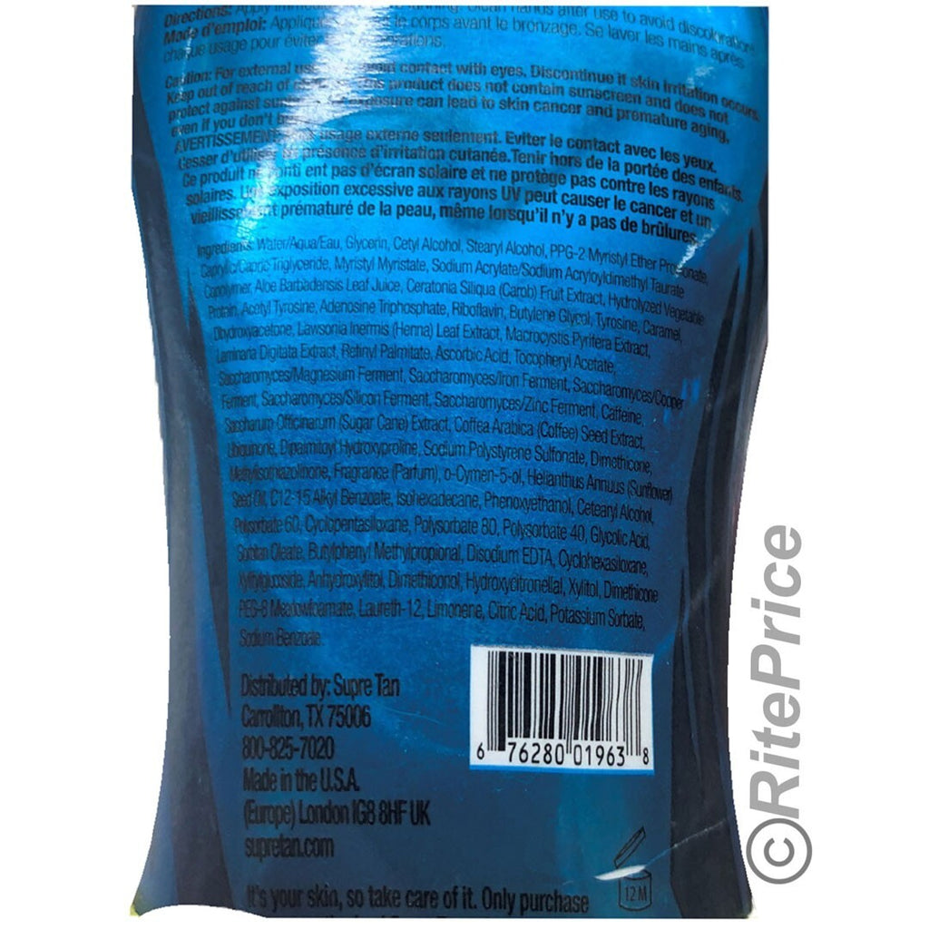 Dark Tanning Lotion - Black Bronzer with Firming & Tattoo Protection, 12 Oz (2 Pack)