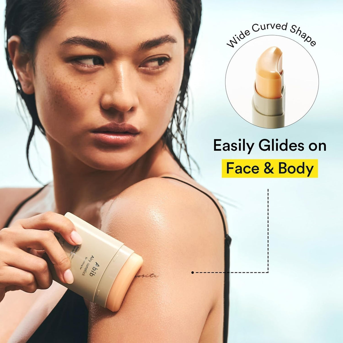 Korean Semi-Matte Sunscreen Stick SPF50+ Broad Spectrum No White Cast