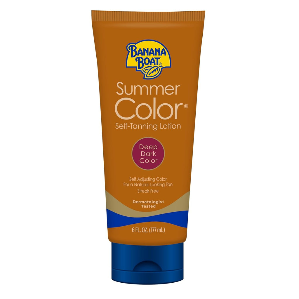 Dark Self Tanning Lotion - Sunless Fake Tan with Aloe & Vitamin E, 6 Fl Oz