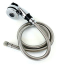 Large Chrome Shampoo Sprayer for Salon Equipment - 47 Inch Hose