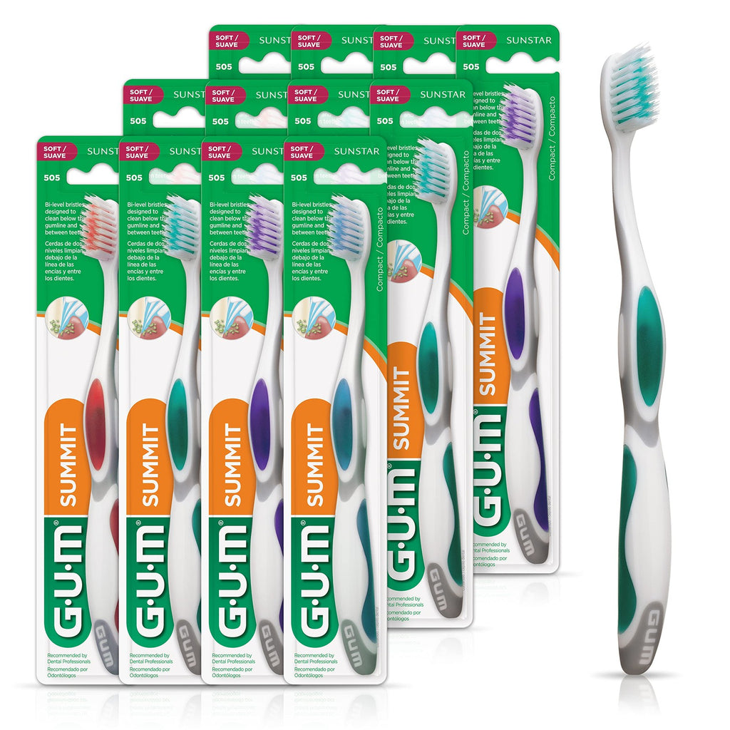 Summit+ Ultra Soft Tapered Toothbrush for Gentle Plaque Removal