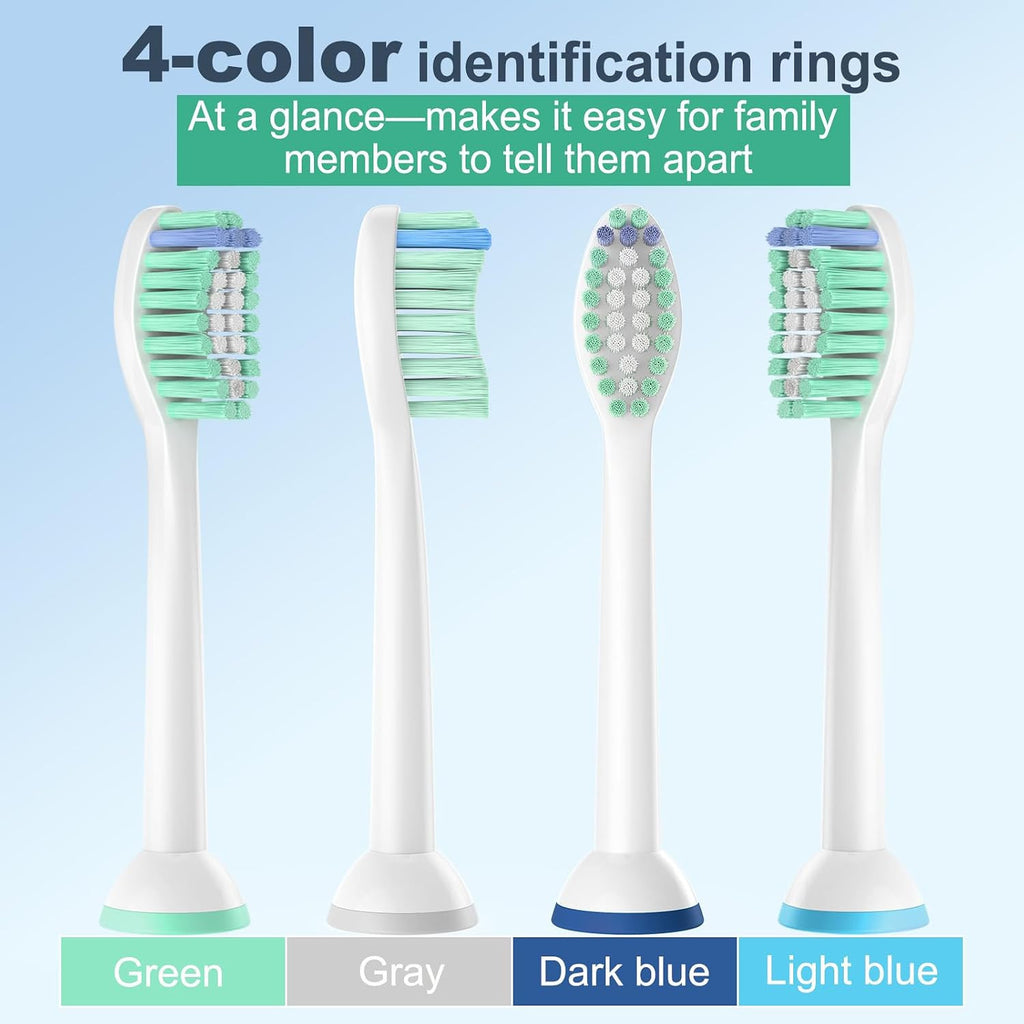 Replacement Toothbrush Heads for Sonicare - 8 Pack, Compatible with Philips