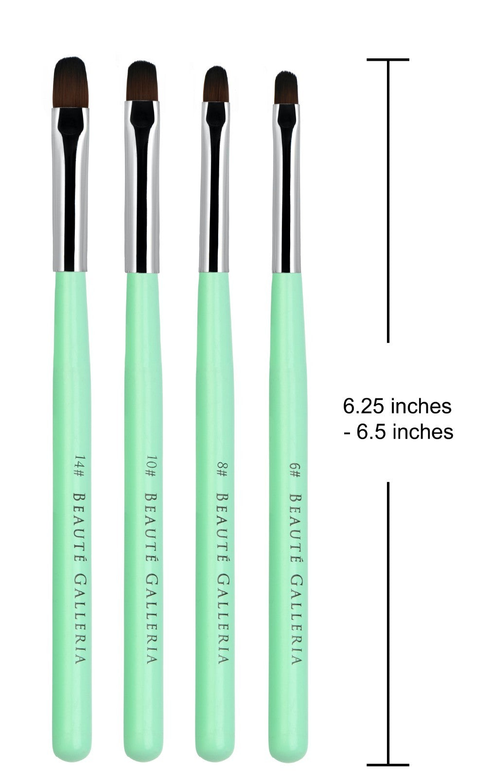 4pcs Gel Nail Brush Set for UV & Poly Gel Nail Extensions - Nail Art Tool