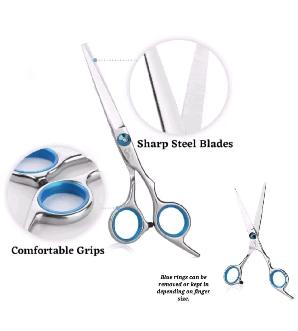 Salon Barber Hair Cutting Shears - 4 Pack Professional Hairdressing Scissors