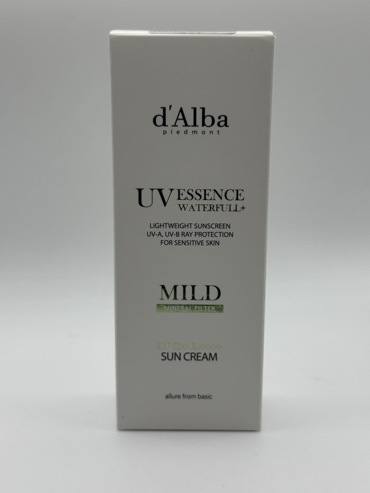 Mineral Sun Cream SPF50 PA++++ for Sensitive Skin - Lightweight, Waterfull Formula, 50ml