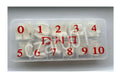 Artificial Nail Tips 550 pcs - Natural & Clear False Nails for Manicure