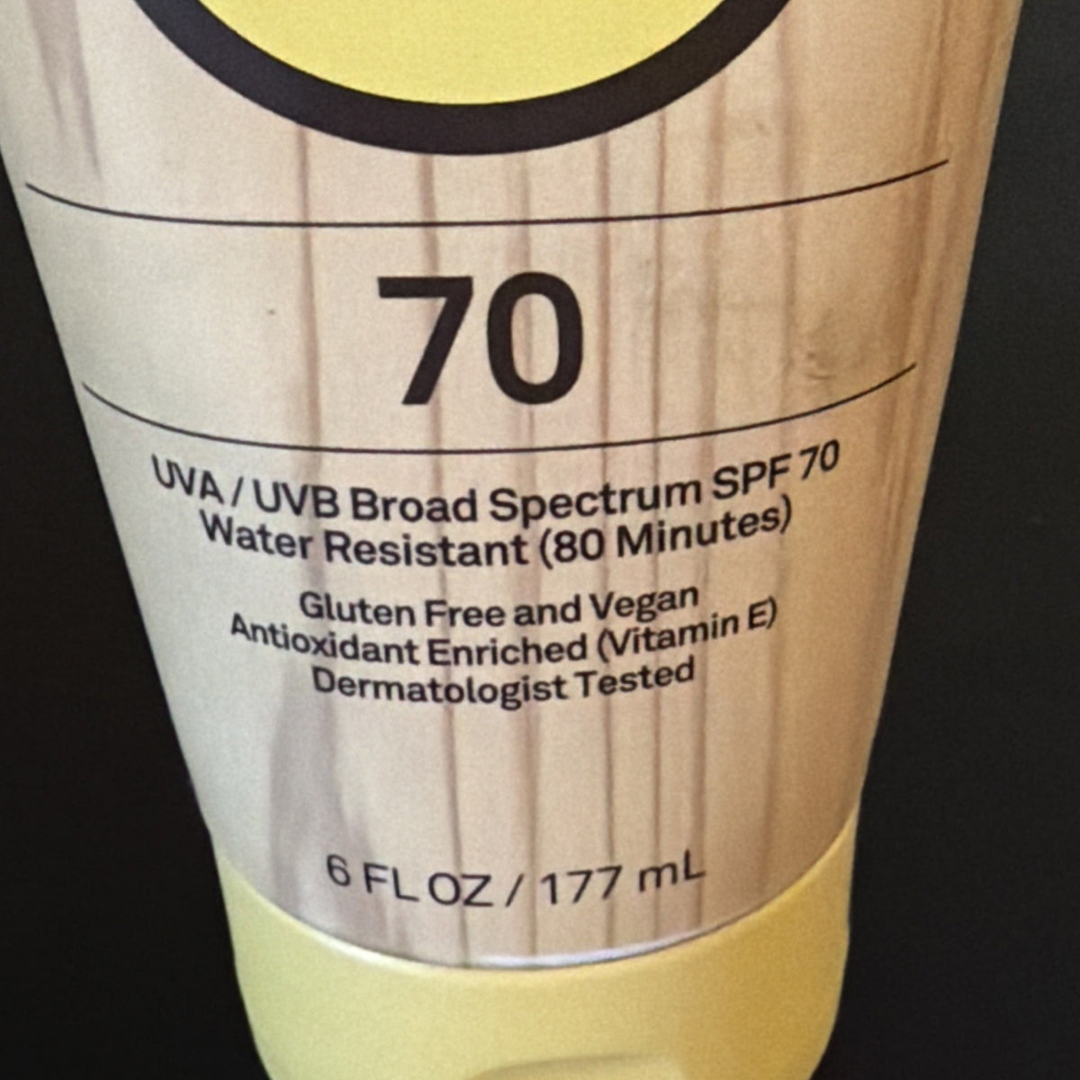 SPF 70 Sunscreen Lotion - High Protection, 6 fl oz, Waterproof, Broad Spectrum