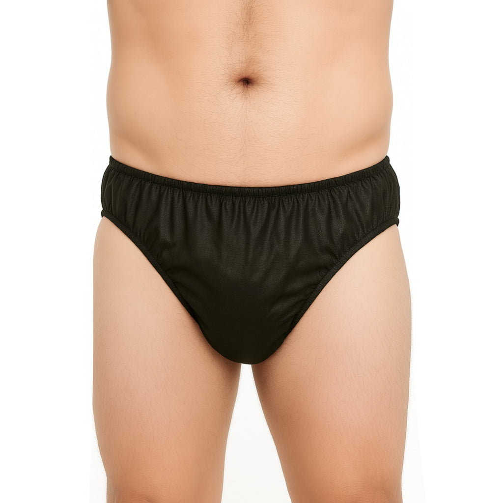 Men's Disposable Briefs Underwear Pack for Spa, Waxing & Tanning - Black 30 pcs