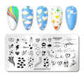 Nail Stamping Plate Love & Hearts 273 for Nail Art and Design