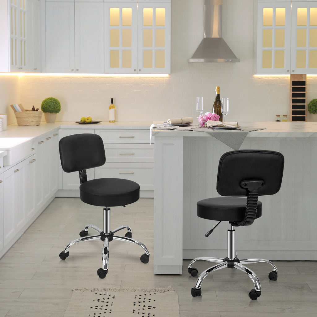 Adjustable Hydraulic Salon Hair Chair with Swivel and Back Rest