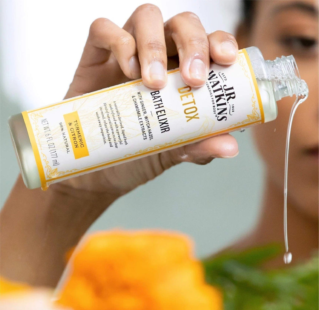 Detox Bath Elixir with Turmeric & Citron - Natural Bath Soak 6 Fl Oz