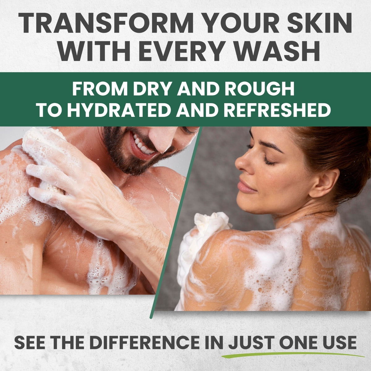 Tea Tree Body Wash for Fungal & Bacterial Skin Relief - 2 Pack
