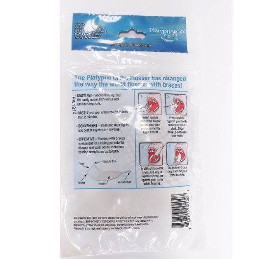 Orthodontic Flossers and Toothbrush Family Bundle for Braces - 120 Floss Picks & 3 Braces Toothbrushes