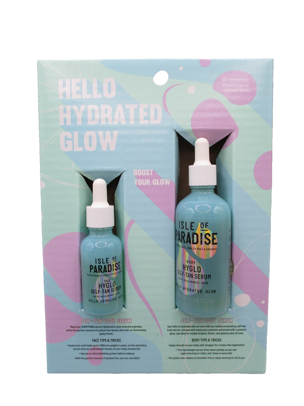 Self Tan Serum Set for Face and Body - Hydrating & Natural Glow