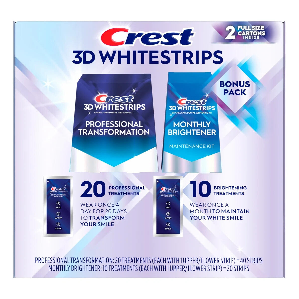 Kit with 40+20 Strips - Professional & Enamel Safe