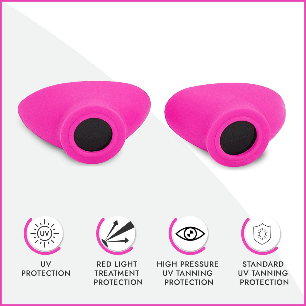 UV Eye Protection Goggles for Tanning and Red Light Therapy - Slim Flex Design