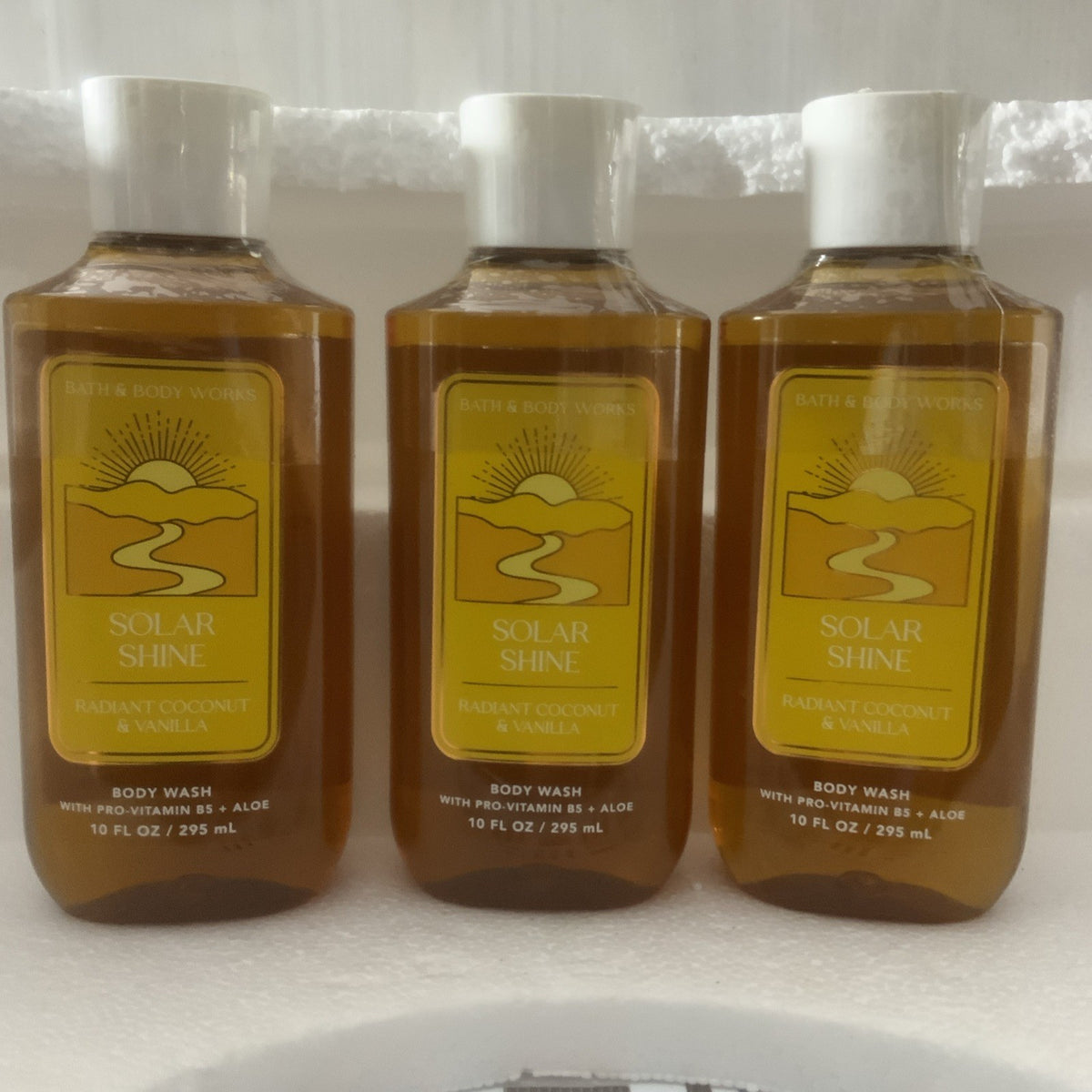 Solar Shine Bath & Body Works Shower Gel Aloe Vitamin E - Pack of 3