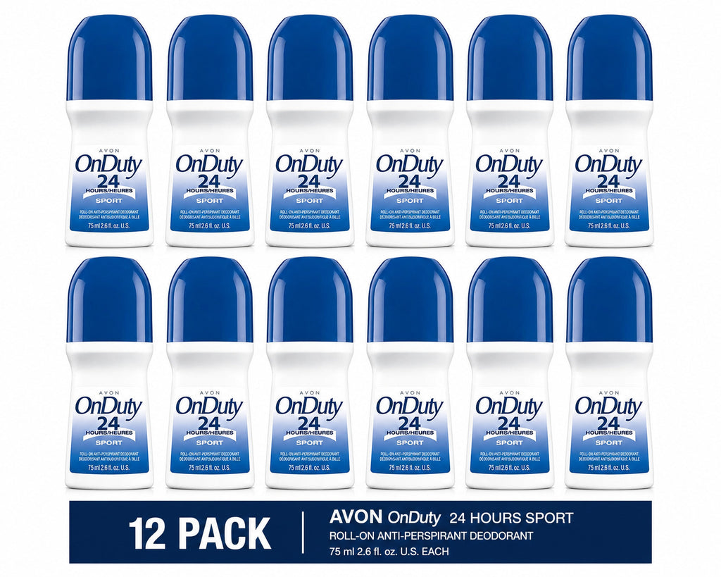 Sport Deodorant Roll-On 24H Antiperspirant for Active Lifestyles - 12 Pack