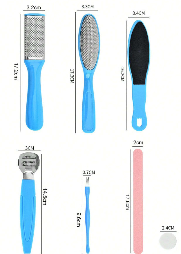 7-in-1 Pedicure Tools Set for Dead Skin Callus Removal & Foot Care