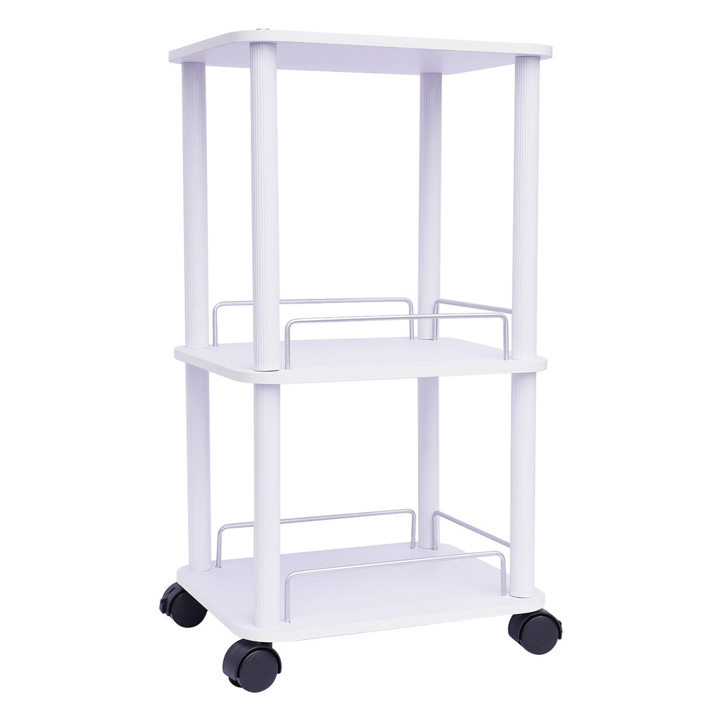 Salon Spa Beauty Equipment Trolley Cart with 3 Layers and 360° Rotating Wheels