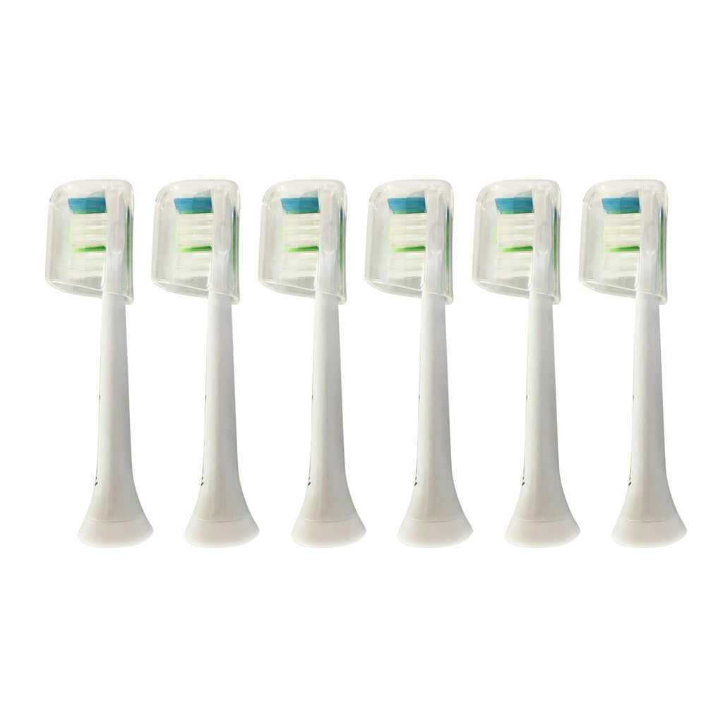 6 Pack Philips Sonicare DiamondClean White Brush Replacement Heads
