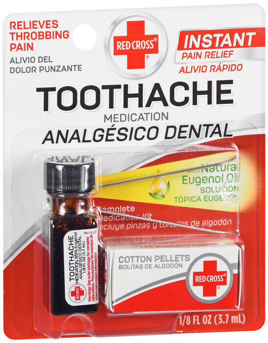 Red Cross Toothache Pain Relief - Instant Toothache Remedy 1/8 fl oz