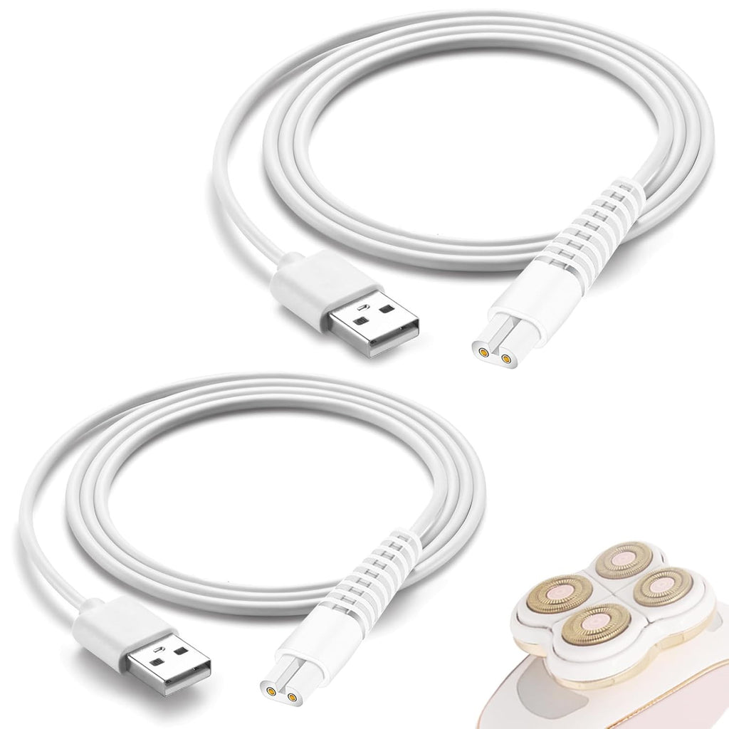Charging Cable Replacement for Flawless Legs Shaver, Trimmer 2 Pack