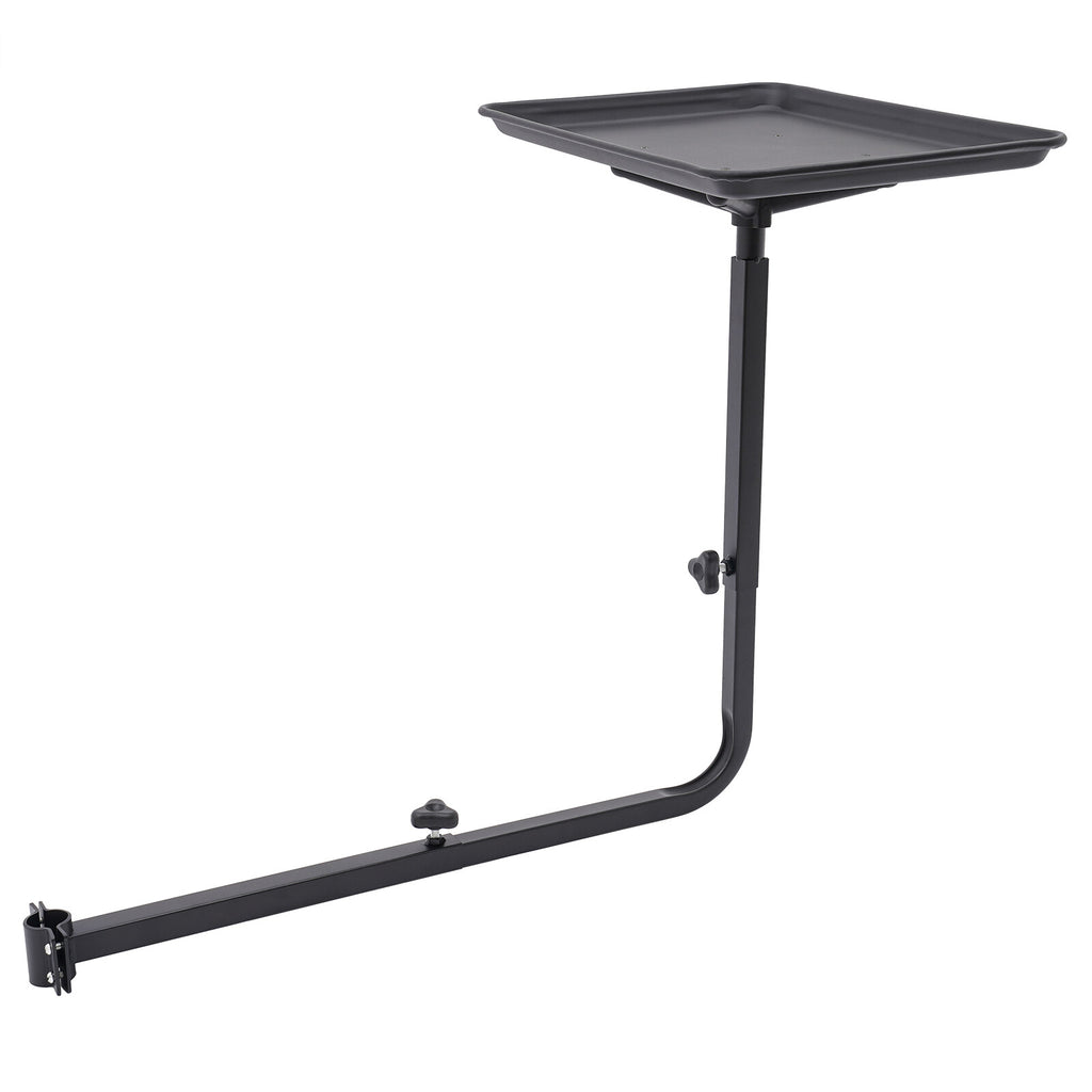 Adjustable Salon Hair Stylist Chair Tray with Rotating Bracket