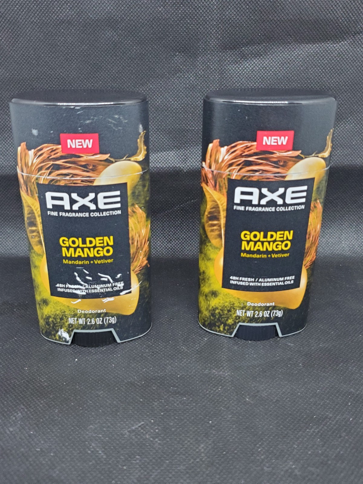 2-Pack AXE Fine Fragrance Collection Golden Mango Mandarin Vetiver Deodorant
