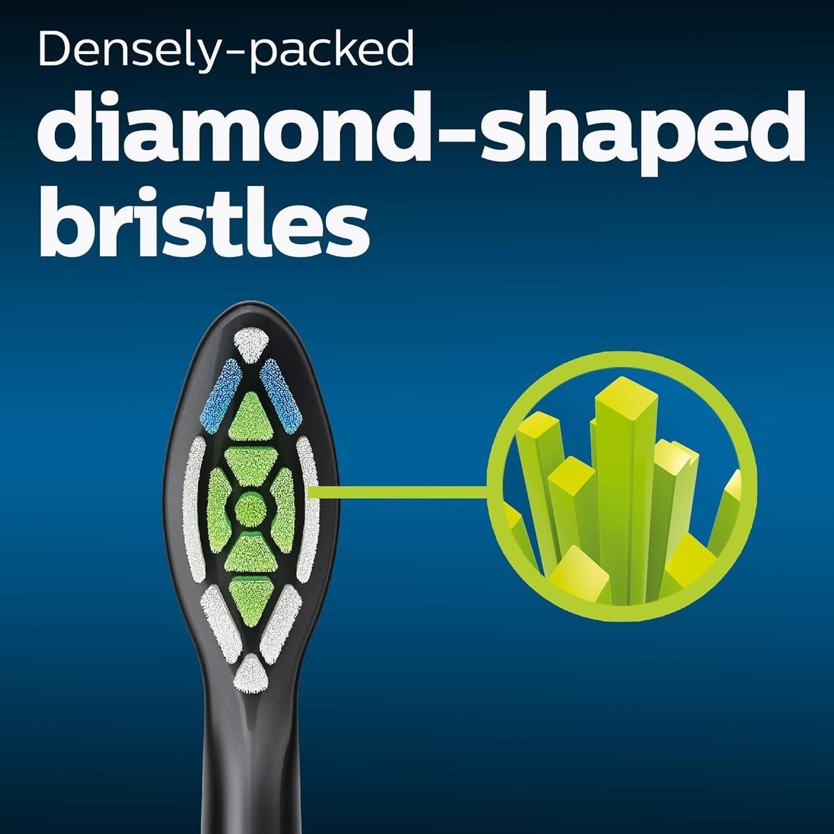 8-Pack Black Replacement Toothbrush Heads for Philips Sonicare White Series