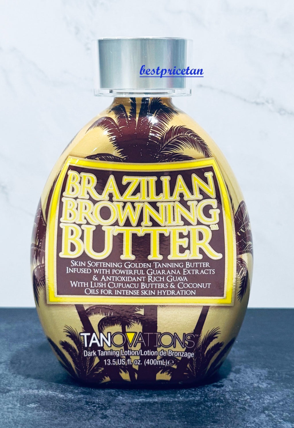Brazilian Browning Butter Tanning Lotion - Skin Softening, Hydrating, 13.5oz
