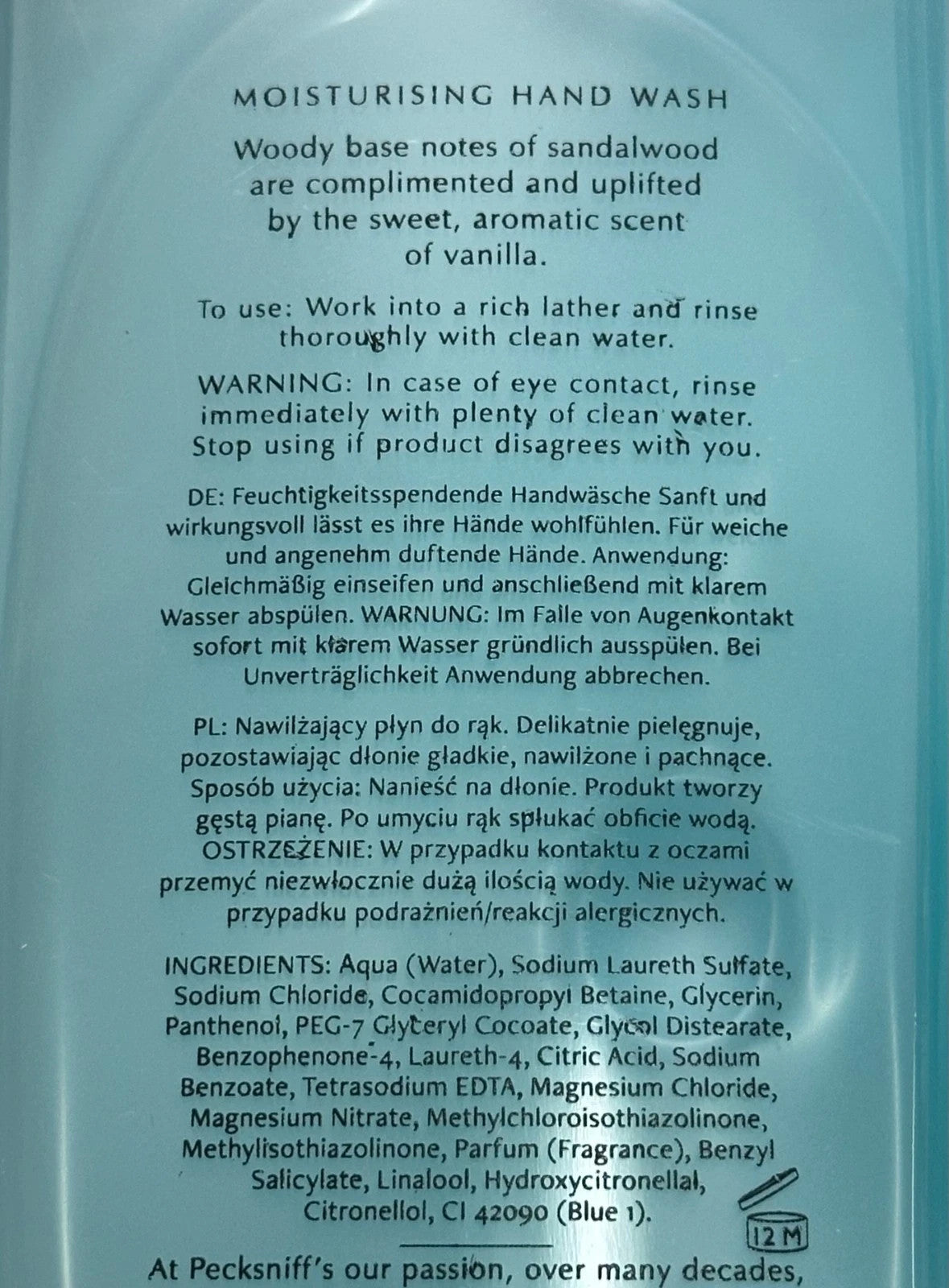 Moisturizing Hand Wash Set - Sandalwood & Vanilla Fragrance, 2x 24.5 Fl Oz