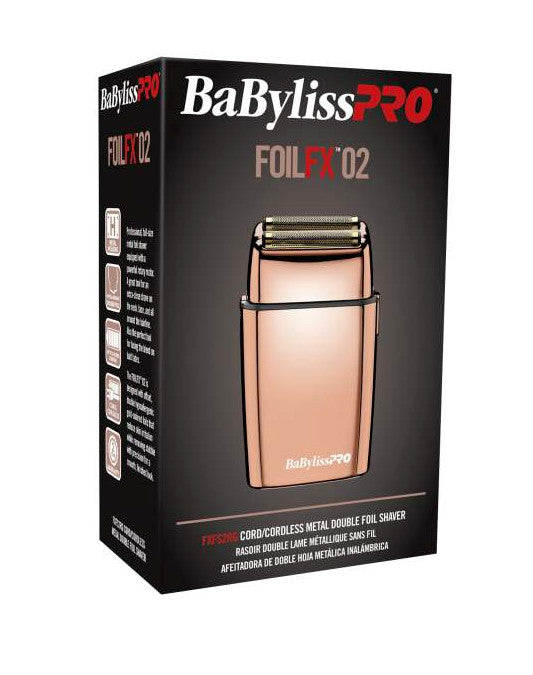 Cordless Gold Double Foil Shaver for Face & Neck - Hypoallergenic