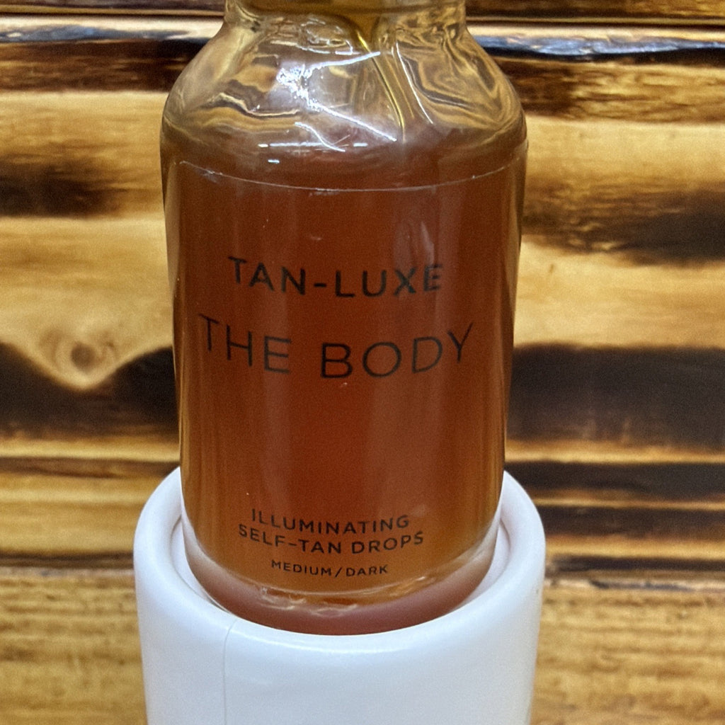 Self Tanner Body Drops Medium Dark - Illuminating Sunless Tan 0.5 Oz