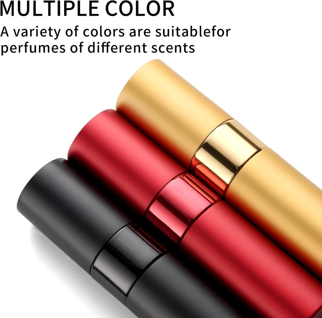 Refillable 8ml Travel Perfume Atomizer Set - Leak-Proof & TSA Approved