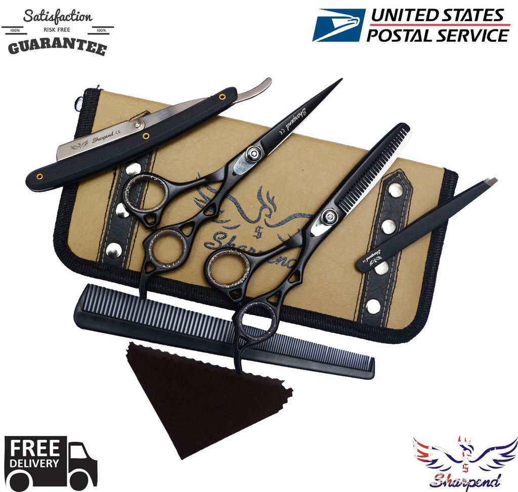 Professional Hairdressing Scissors 6.5 Inch Barber Shears Thinning Shears