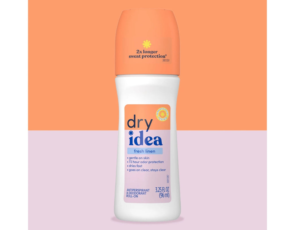 Dry Idea Fresh Linen Antiperspirant Deodorant Roll-On 3.25 oz Pack of 2